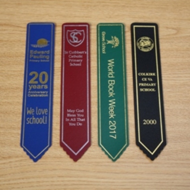 Bonded leather bookmarks