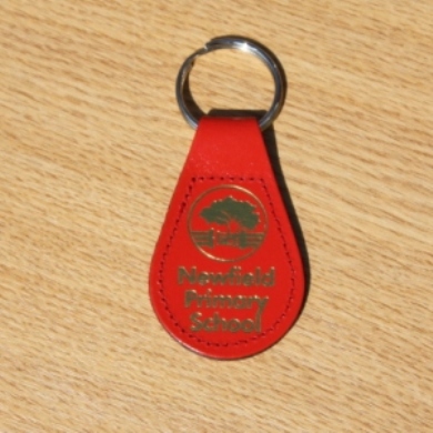 Stitched edge key fob
