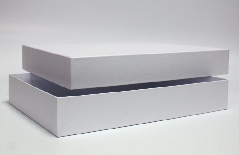 white presentation card box